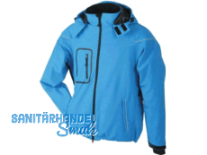 Winter Softshell Jacke Herren JN 1000 Nr. 02.1000 aqua GR.L