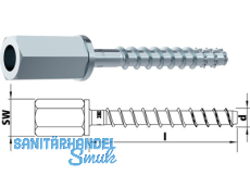 Multi Monti Innengewindeanker MMS-plus blau verzinkt Sechskant SW-13  10,0x60