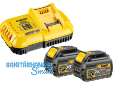 Akku-Starter-Kit Dewalt DCB118T2 54/18 Volt Schnellladegert