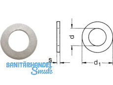 Scheibe DIN 7349 A2  6,4