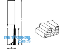 HM Nutfrser 10mm NL 19mm, GL 51mm, Sh 8mm