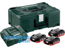 Metabo Basic-Set 3x4.0 Ah LiHD + ML