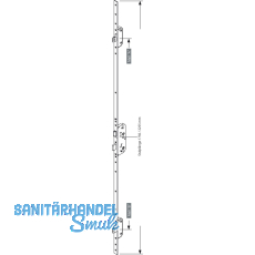 GU MFV-Schloss Secury Automatic DIN, DM 40,Stulp 2255 x 16 x 3mm eckig, silber