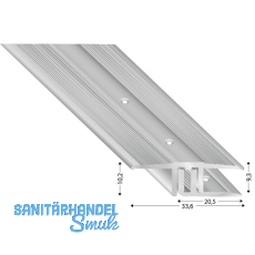 bergangsprofil 2700 silber eloxiert