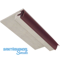 Anschlag- Bodenschiene mit Dichtung, 930 mm, Aluminium/Dichtung beige