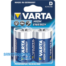 VARTA Batterie High-Energy LR20/D 1.5V (2 St)