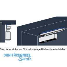 Sturzfutterwinkel fr Gleitschiene B