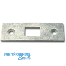 Schlieblech fr Einlegstangen gerade, 53 x 18 mm, Stahl verzinkt