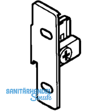 BLUM METABOX Frontbefestigung Zarge N, Schraubversion, links, Zink vernickelt