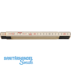 SOLA Holz-Gliedermastab 10 Glieder mit Feder 2 m EG-Prfzeichen Genauigkeit III