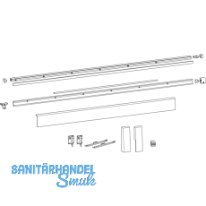 HAUTAU ATRIUM HKS 200Z/160S/SP Schienen-Set, FFB 1451-1650 mm, wei