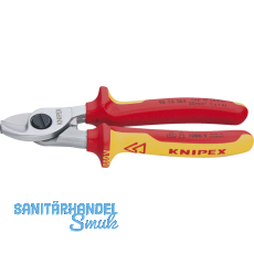 KNIPEX VDE-Kabelschere Lnge 165 mm fr Kabeldurchmesser 15 mm AWG 1/0