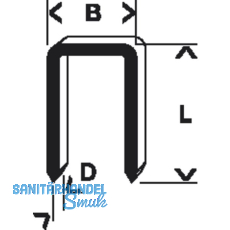 BOSCH Klammern Typ 55 Lnge 19 mm Breite 6 mm