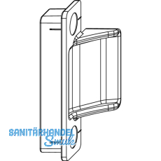 MACO Anpressverschluss verdeckt fr PVC, Flgelteil einstellbar, 13V (218543)