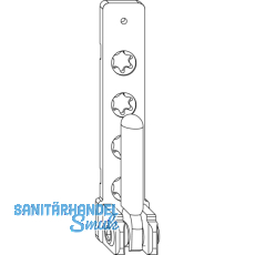 MACO Ecklager PVC, mit 3 mm Positionszapfen, 100 kg, wei (206802)