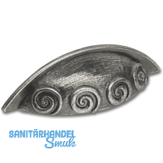 Muschelgriff Ian Smith Breite 111 mm, Hhe 31 mm, ZN altsilber