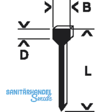 BOSCH Ngel Typ 47 Lnge 16 mm Breite 1,8 mm