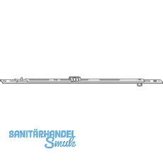 ROTO NT/NX Mittelverschluss mehrteilig 1V L=400 mm silber