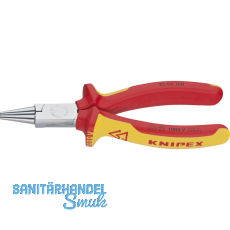 KNIPEX VDE-Rundzange DIN 5745 mit kurzen, runden Backen Lnge 160 mm