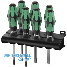 WERA Schraubendreher-Satz 335/350/367/7+Rack Schlitz/Pozidriv/Phillips/Torx7-tlg