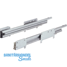 HETTICH SYSTEMA TOP 2000 Quadro Duplex 25, links, Einbautiefe 530 mm