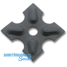 Zierrosette (Pfettenscheibe) 80x80x4 mm, Bohr- 13 mm,Stahl schwarz pulverbesch.