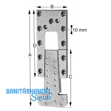 SIMPSON Hirnholzverbinder ETB 230-B Aluminium mit Zulassung