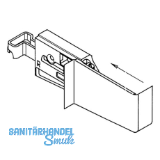 CAMAR Abdeckkappen fr Modell 806, rechts, 43x26x87, Kunststoff wei