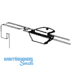 Aufsteckhalter 11603 fr U-Trger 10201, einseitig, Edelstahl rostfrei