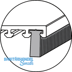 Brstendichtung Eifel PB 48, Hhe 10 mm, Kunststoff grau