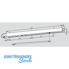 Gleitschiene G 96 EMF K8/K12, links