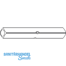 DORMA Drckerstift PR 127 FS - Vierkant 9 mm, einseitig, 68 mm, Stahl verzinkt