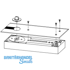 Bodentrschlieer DORMA BTS 84, EN 3 mit Feststellung 90