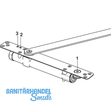 Trschlieer DORMA integiert ITS 96 2-4, Flgelb.-1100 mm, Achse 4 mm verlngert