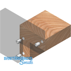 Druckknopfverbinder Upat, fr unsichtbare Verbindung von Holz-/Plattenteilen