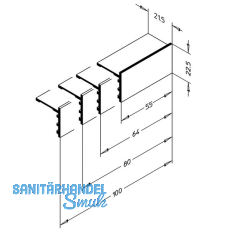 Endkappe EK 2020/64, Aluminium blank