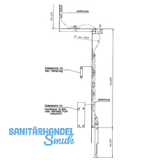 Flexibles Gestnge OL 90 N, 700 mm, Aluminium wei RAL 9016