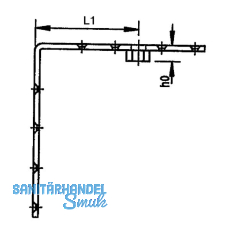 Tragwinkel HELM 395, Loch- 5,4 mm, Stahl gelb passiviert