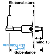 Verstellkloben o.Haltekonsole f. gekrpfte Bnder,Gr.L135, 135mm,schwarz(56843)