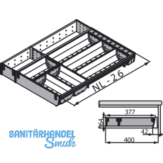 BLUM ORGA-LINE Besteckeinsatz/Facheinteilung Set ZSI.XXXKI4, Nennlnge 550 mm