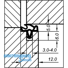 Trdichtung EV 5990, Kunststoff wei