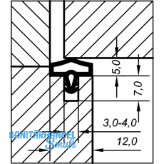 Trdichtung EV 0680 KS, Kunststoff wei