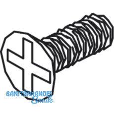 Befestigungsschrauben zu Festglashalteprofil - M 3 x 8, StahL - verzinkt