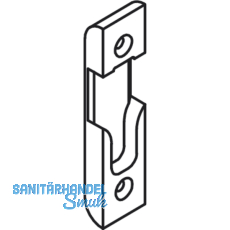 Schlieteil fr Rollzapfen, Stulp 16 mm, Falz 4 mm, verzinkt silberfrbig