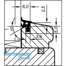 Verglasungsdichtung ACA 6008 fr Holzfenster, Kunststoff beige