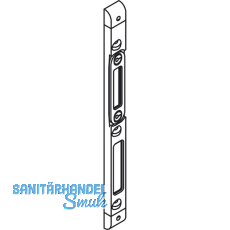 Schlieblech GU-Secury z.Einfrsen verstell. rechts, Falz 4mm,verzinkt silber