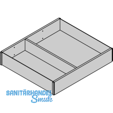 BLUM AMBIA-LINE Schubkastenrahmen ab NL270 mm, B242mm, Nebraska Eiche
