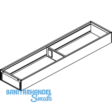 BLUM AMBIA-LINE Schubkastenrahmen schmal, NL450mm, B100mm, Stahl Oriongrau