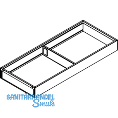BLUM AMBIA-LINE Schubkastenrahmen breit, NL500mm, B200mm, Stahl Oriongrau