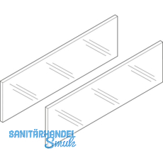 BLUM LEGRABOX free Einschubelement Seite, NL 650 mm, Glas klar